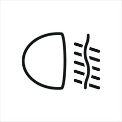 fog light icon aesthetic design and simple eps 10