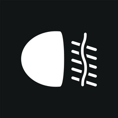 fog light icon aesthetic design and simple eps 10
