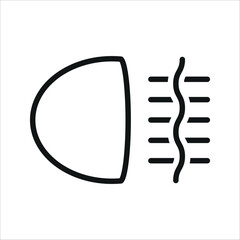 fog light icon aesthetic design and simple eps 10