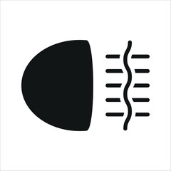 fog light icon aesthetic design and simple eps 10