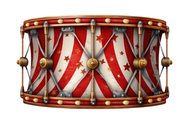 Drumming Circus Beat Under the Big Top on a White or Clear Surface PNG Transparent Background