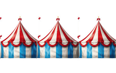 Vibrant Circus Celebration Flags Adorn Show on a White or Clear Surface PNG Transparent Background