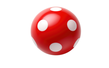 Clown Nose Symbol of Whimsy on a White or Clear Surface PNG Transparent Background