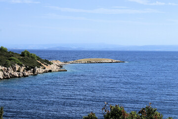 small peninsula Plaža Komarča, near Vis, the island Vis, Croatia