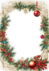 christmas wreath with ribbon