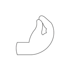 Pinched Fingers emoji vector symbol