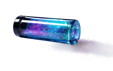 GlitterGlow Liquid Shadow A Detailed Review on a White or Clear Surface PNG Transparent Background