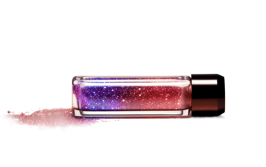 GlitterGlow Liquid Shadow The Definitive Review on a White or Clear Surface PNG Transparent Background