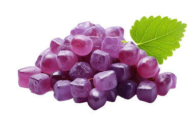 Grape Glee Gummies Tasty Review on a White or Clear Surface PNG Transparent Background