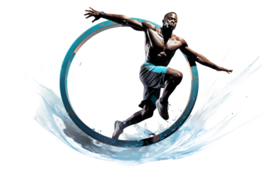 Ultimate Guide to Hoop Diving Techniques on a White or Clear Surface PNG Transparent Background
