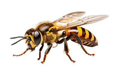 Understanding the Mighty Hoverfly Species on a White or Clear Surface PNG Transparent Background