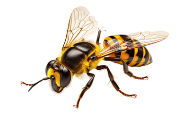 Mastering the World of Hoverflies on a White or Clear Surface PNG Transparent Background