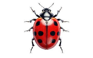 Understanding the Beauty of Ladybugs on a White or Clear Surface PNG Transparent Background