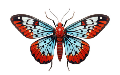 Lanternfly Natures Colorful Flying Insect on a White or Clear Surface PNG Transparent Background
