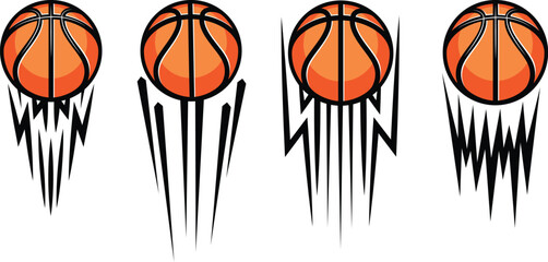 Basketball ball football tournament icons. Symbol or emblem. vector illustration
