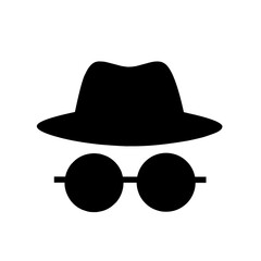 private browsing icon with simple design.incognito mode icon