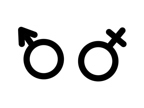 Male and female symbol vector.gender icon