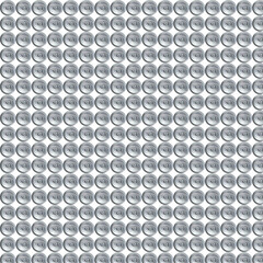 Pattern of top aluminum so da water drinks canned isolated on white background.