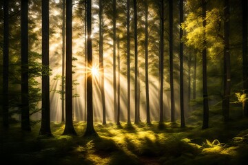 forest with sunlight-