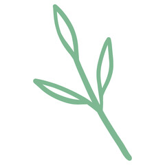 Obraz premium Stick With Leaves