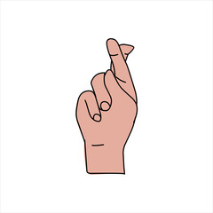 Aquarium Hand vector illustration. Female hands holding and pointing gesture, crossed fingers, fist, peace and thumbs up. Cartoon human palm and wrist vector set. hand sign language for the deaf