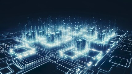 Obraz premium Edge Computing explore