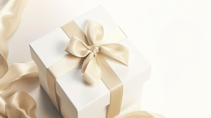 Gift Box Mockup with Curl