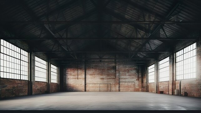 Industrial loft style empty