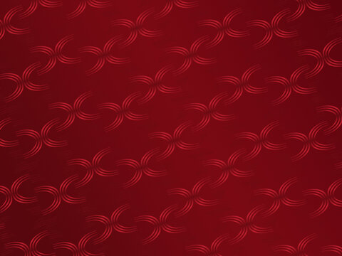 Red background with abstract stripes pattern. Modern cover design with gradient red color.
