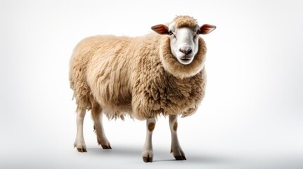 Sheep isolated on a white background