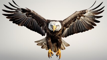 Obraz premium Eagle isolated on a white background