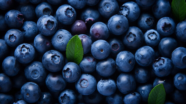 blueberries on the table HD 8K wallpaper Stock Photographic Image 