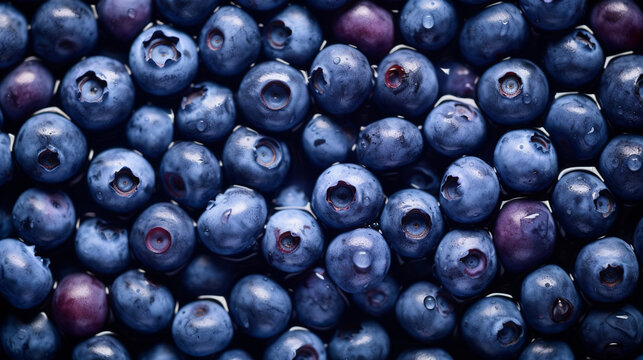 blueberries close up HD 8K wallpaper Stock Photographic Image 