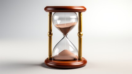 Hourglass isolated on a white background