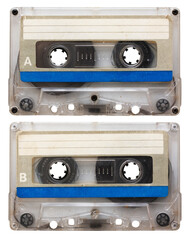 audio cassette isolated
