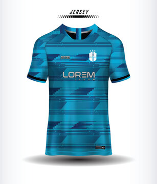 t-shirt sport design template, Soccer jersey mockup for football club. uniform front and back view.