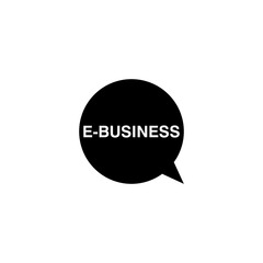 E business bubble icon