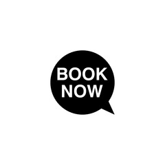 Book now speech bubble. book now sign