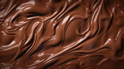 Texture of chocolate mixed with white cream. Elegant sweet background. Generative AI