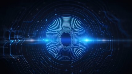 Digital Fingerprint technology background