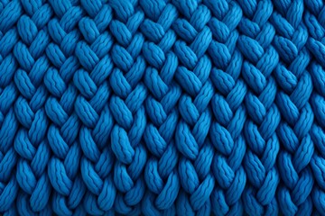 Knitted textured background, knitted or crocheted wool, textured knitted blue sweater or fabric. - obrazy, fototapety, plakaty