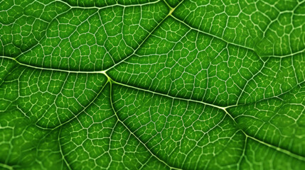Fresh green leaf texture macro close-up. Generative AI