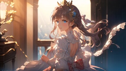 A Beautiful Princess (ANIME)
Long shiny hair and blue eyes drawn in the anime style and be perfect for use in a variety of projects, such as web design, social media and wallpapers.