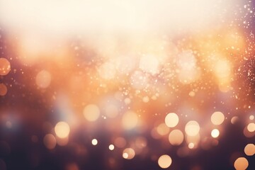 An abstract background with bokeh lights and a soft, vintage-colored blur, infused with subtle glimmers. Created with generative AI tools