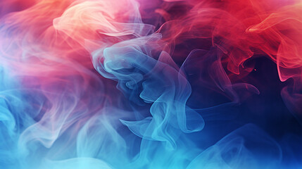 Vibrant Color Transitions: Abstract Smoke Background with Expressive Ice and Fire Elements - Modern Artistic Design for Creative Illustrations and Dynamic Digital Concepts.