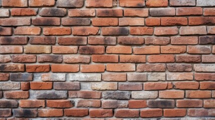 brick wall texture with red brick background