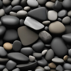 black and white pebbles