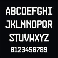 Fototapeta na wymiar Type alphabeth