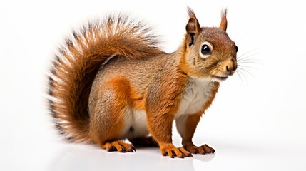 Obraz premium Squirrel isolated on a white background