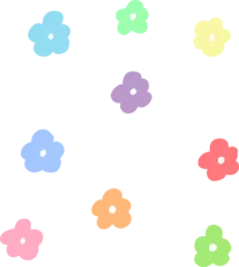 Gardinen Cute flower pattern © จักรกฤษณ์ จุนรัชฎ์
